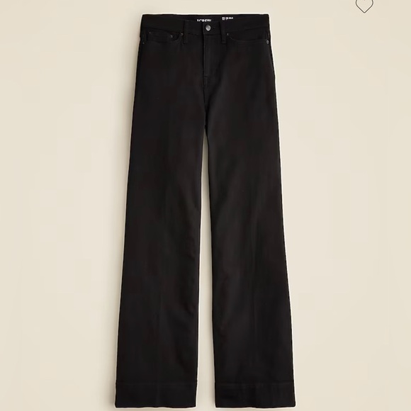 J. Crew Black Wide Leg Jeans - Picture 4 of 5